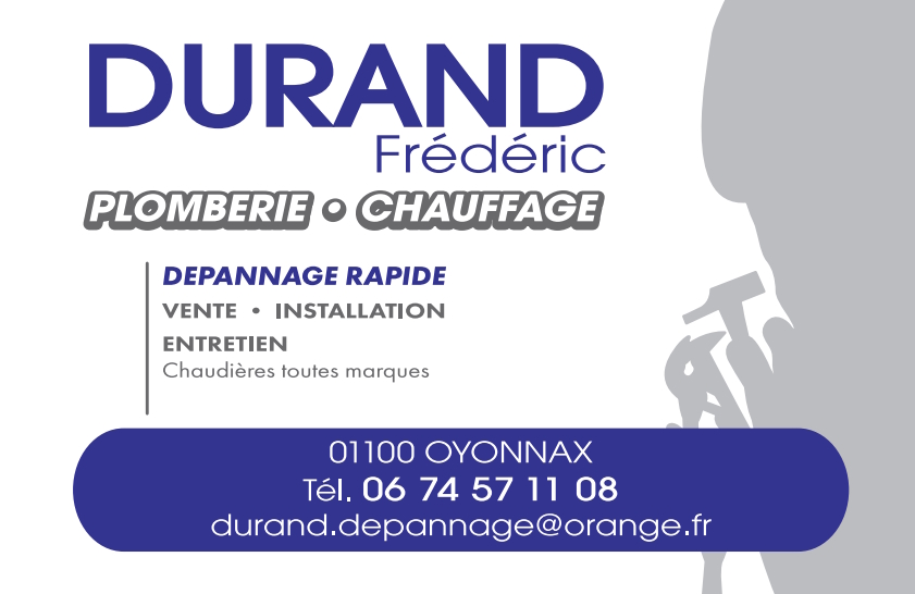 Carte zone d'intervention plombier chauffagiste Oyonnax